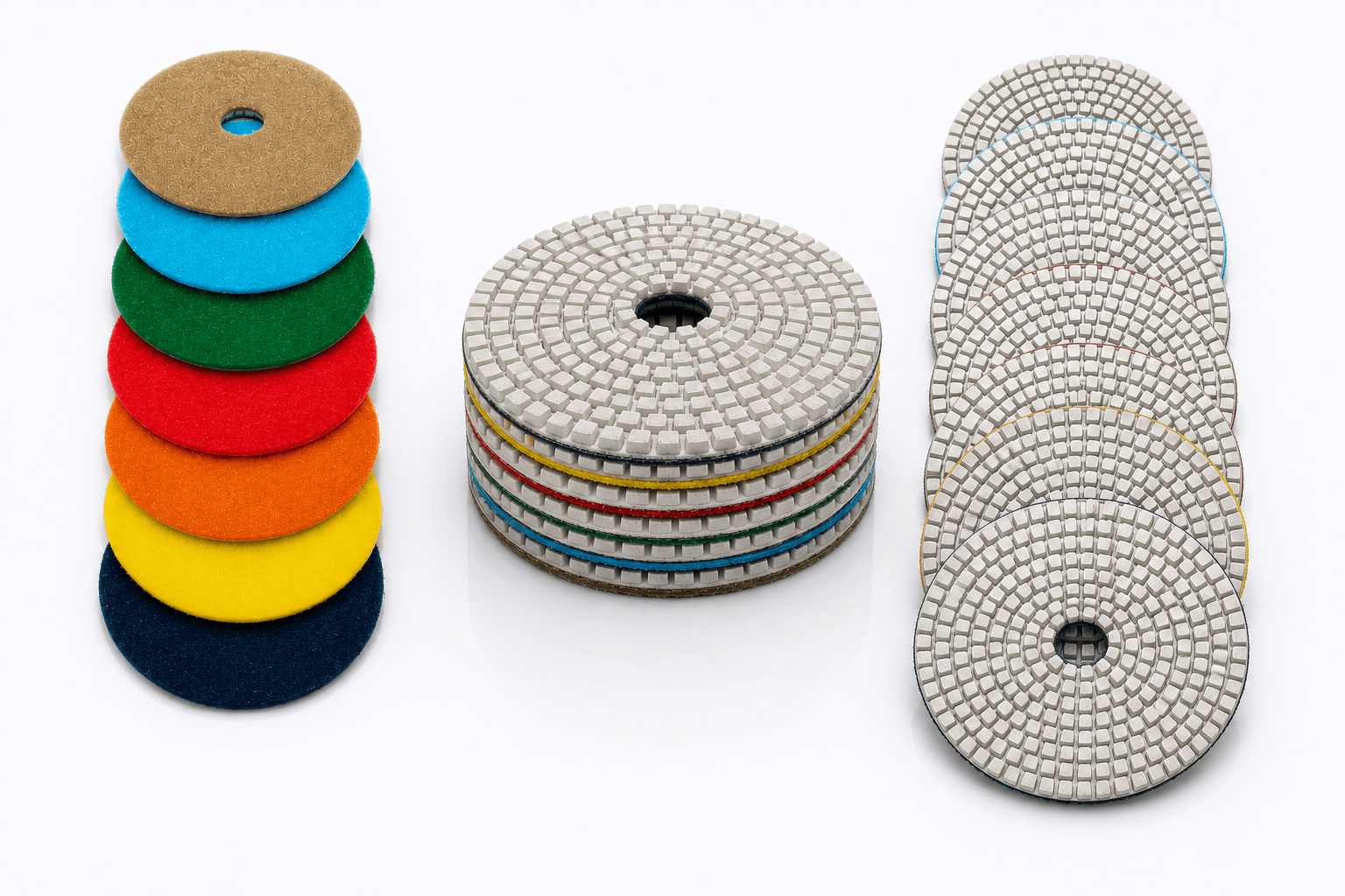 White Diamond Polishing Pads (Kit) – All Stone Materials - Qor Tools